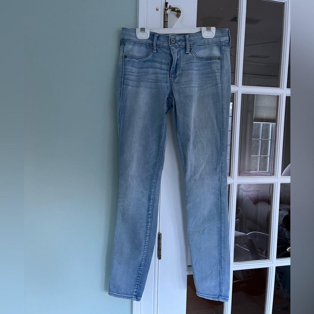 Light Wash Stretchy Skinny Jeans